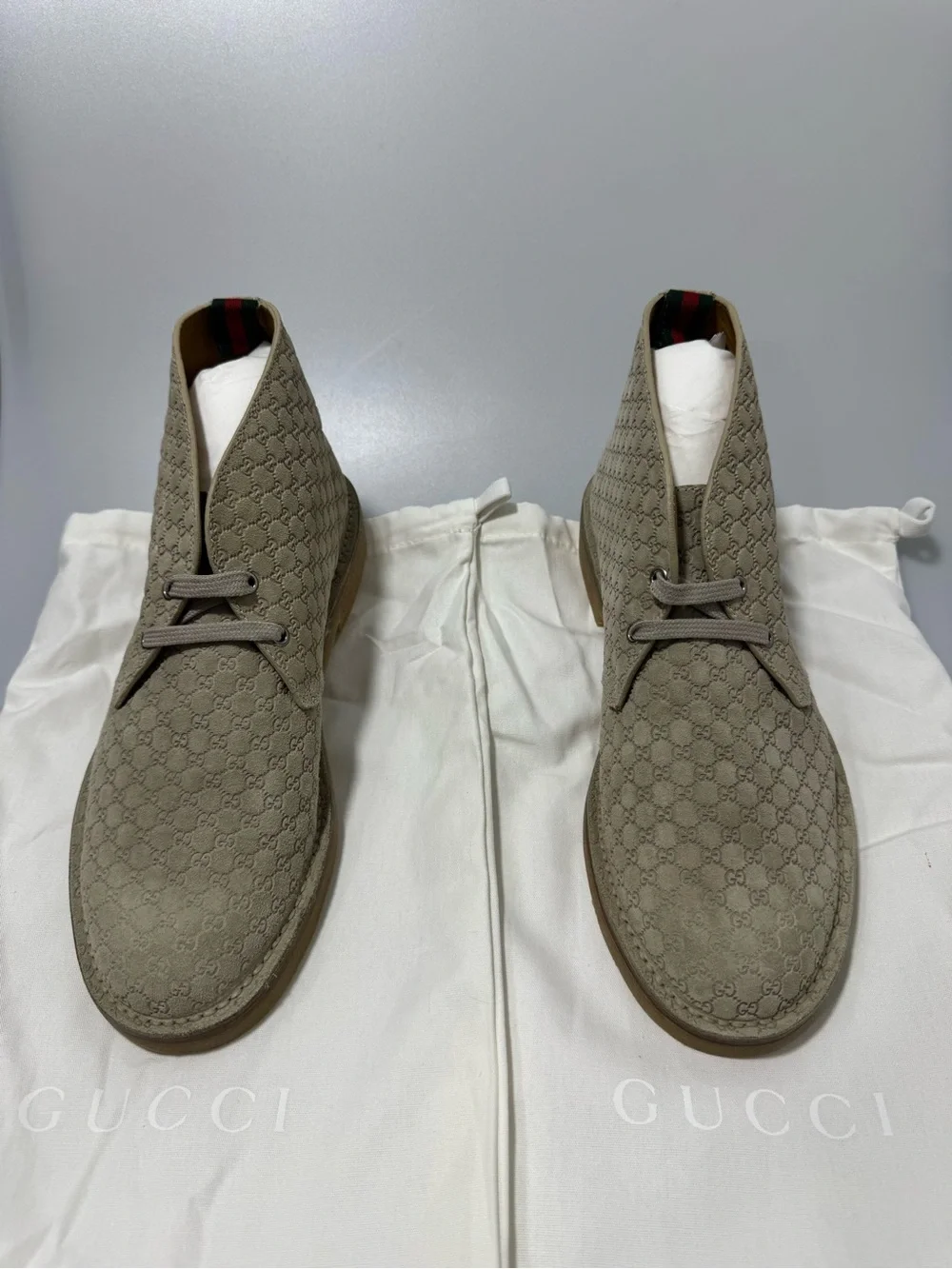 Gucci GG Suede Desert Boots Men’s 10.5 831283